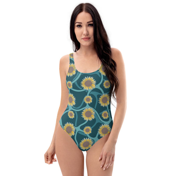 "Sunflower" Women's One-Piece Swimsuit