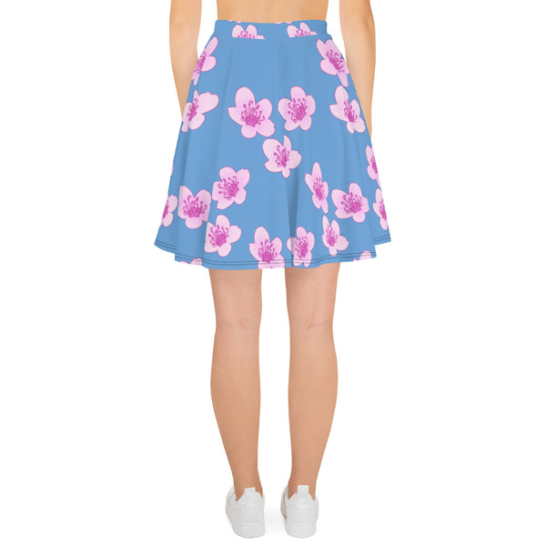 "Pink Cherry Blossom" Women's Skater Skirt