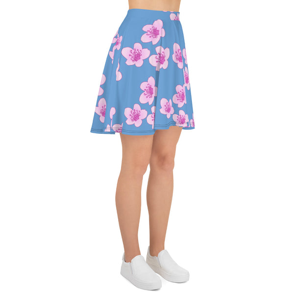 "Pink Cherry Blossom" Women's Skater Skirt