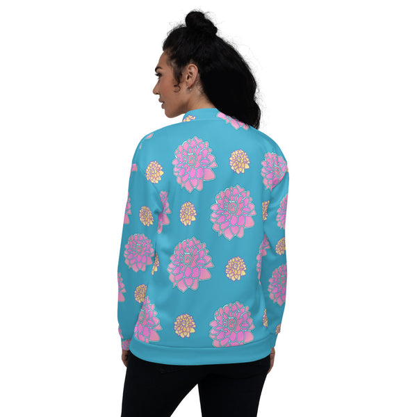 "Rose Flower Design" Women's Bomber Jacket