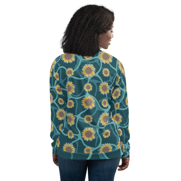 "Sunflower" Women's Bomber Jacket