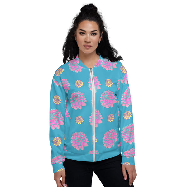 "Rose Flower Design" Women's Bomber Jacket