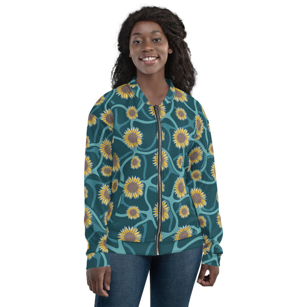 "Sunflower" Women's Bomber Jacket