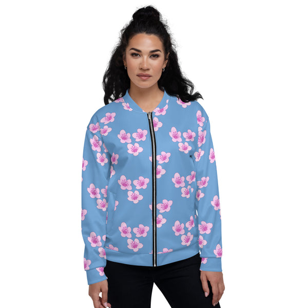 "Pink cherry Blossom"  Women's Bomber Jacket