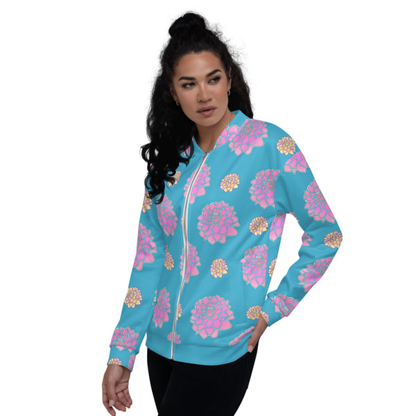 "Rose Flower Design" Women's Bomber Jacket