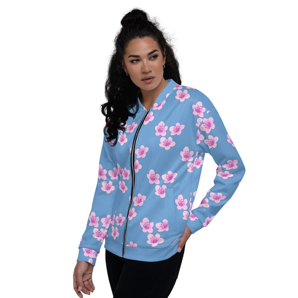 "Pink cherry Blossom"  Women's Bomber Jacket